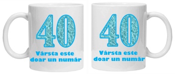 Cana personalizata cu imprimeu "varsta este doar un numar - 40", CRD PRINT (Copy 1) - Img 3