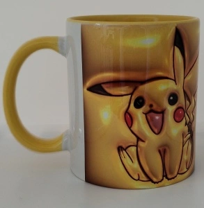 Cana toarta si nterior galben personalizata "Pokemon", CRD PRINT - Img 3