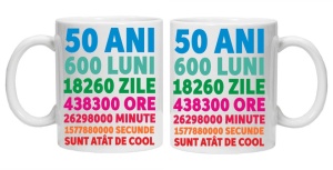 Cana personalizata "50ani 600luni .... " 50, CRD PRINT - Img 3