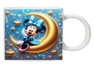 Cana personalizata "MInnie pe luna ", CRD PRINT - Img 1