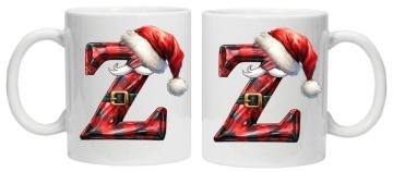 Cana personalizata cu imprimeu de iarna 2 "litera Z", Alb, CRD PRINT - Img 2