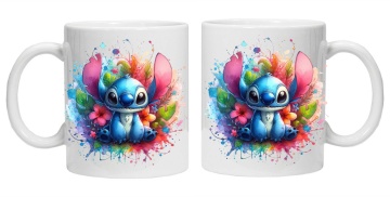 Cana personalizata cu imprimeu "STITCH - Model 8 ", Alb, CRD PRINT - Img 2