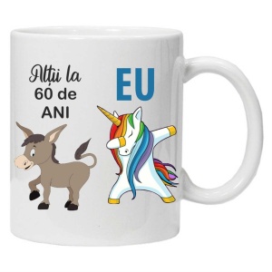 Cana personalizata cu mesajul "Altii la ... ani", CRD PRINT - Img 5