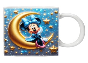 Cana personalizata "MInnie pe luna ", CRD PRINT - Img 2