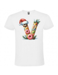 Tricou personalizat cu imprimeu de iarna "litera V", CRD PRINT