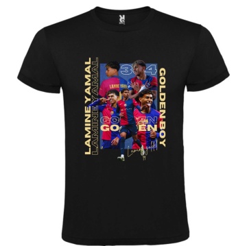 Tricou personalizat unisex, "Lamine Yamal Golden BOY",CRD PRINT