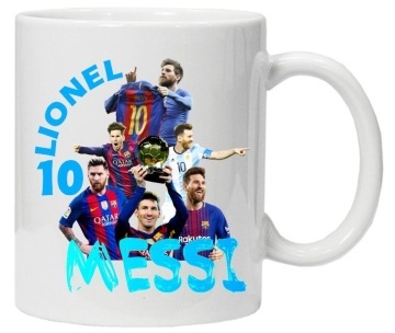 Cana inscriptionata cu textul "Lionel Messi 1", CRD PRINT