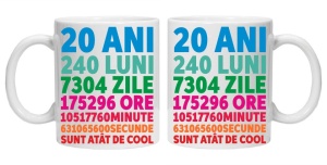 Cana personalizata "20ani 240luni .... " 20, CRD PRINT - Img 3