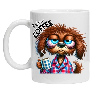 Cana personalizata cu imprimeu "inainte si dupa cafea - model 4", CRD PRINT - Img 3