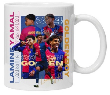 Cana personalizata cu imprimeu "Lamine Yamal - Golden Boy", CRD PRINT