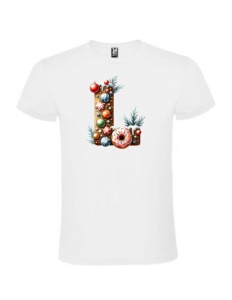 Tricou personalizat cu imprimeu de iarna "litera L", CRD PRINT