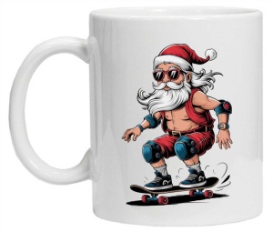 Cana personalizata cu imprimeu "MOS CRACIUN haios", model 6, CRD PRINT - Img 2