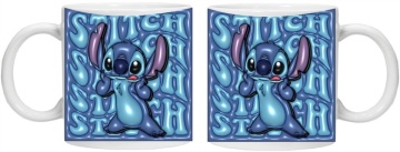 Cana personalizata cu imprimeu "Stitch 2", Alb, CRD PRINT - Img 2