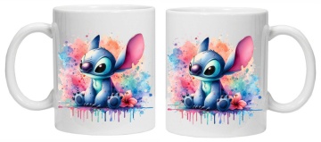 Cana personalizata cu imprimeu "STITCH - Model 5", Alb, CRD PRINT - Img 3