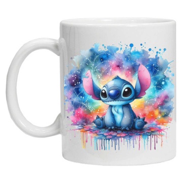 Cana personalizata cu imprimeu "STITCH - Model 9 ", Alb, CRD PRINT - Img 2