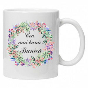 Cana personalizata inscriptionata cu textul "cea mai buna ........"