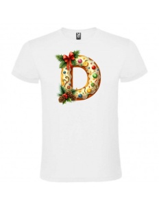 Tricou personalizat cu imprimeu de iarna "litera D", CRD PRINT