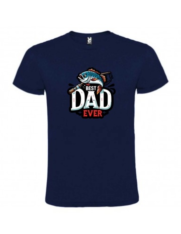 Tricou personalizat pentru pescari, "best dad ever" , CRD PRINT - Img 2