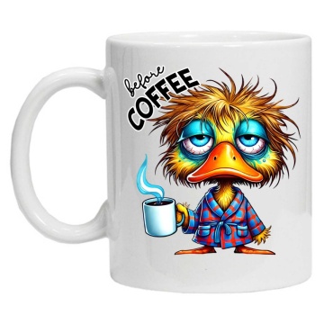 Cana personalizata cu imprimeu "inainte si dupa cafea - model 5", CRD PRINT - Img 3