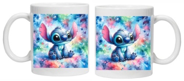 Cana personalizata cu imprimeu "STITCH - Model 1", Alb, CRD PRINT - Img 3