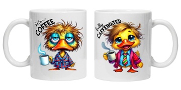 Cana personalizata cu imprimeu "inainte si dupa cafea - model 5", CRD PRINT - Img 1