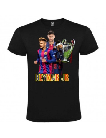 Tricou personalizat barbat, negru, imprimeu Neymar jr" , CRD PRINT - Img 1