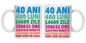 Cana personalizata "40ani 480luni .... " 40, CRD PRINT - Img 3