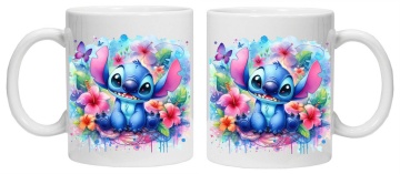 Cana personalizata cu imprimeu "STITCH - Model 3", Alb, CRD PRINT - Img 3