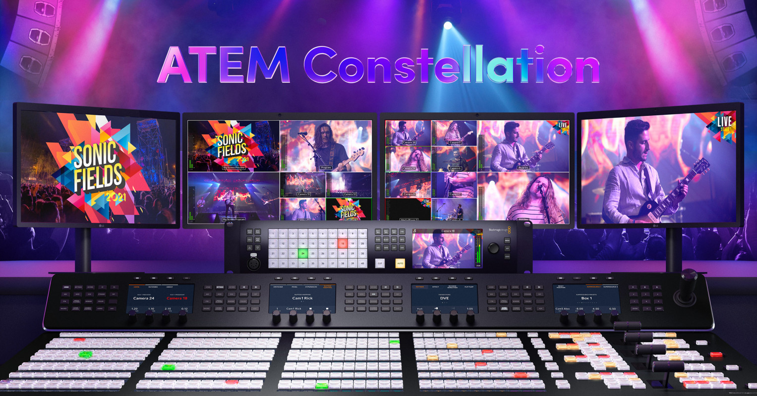 ATEM Constellation, cele mai puternice switchere de productie live HD si 4K din lume!
