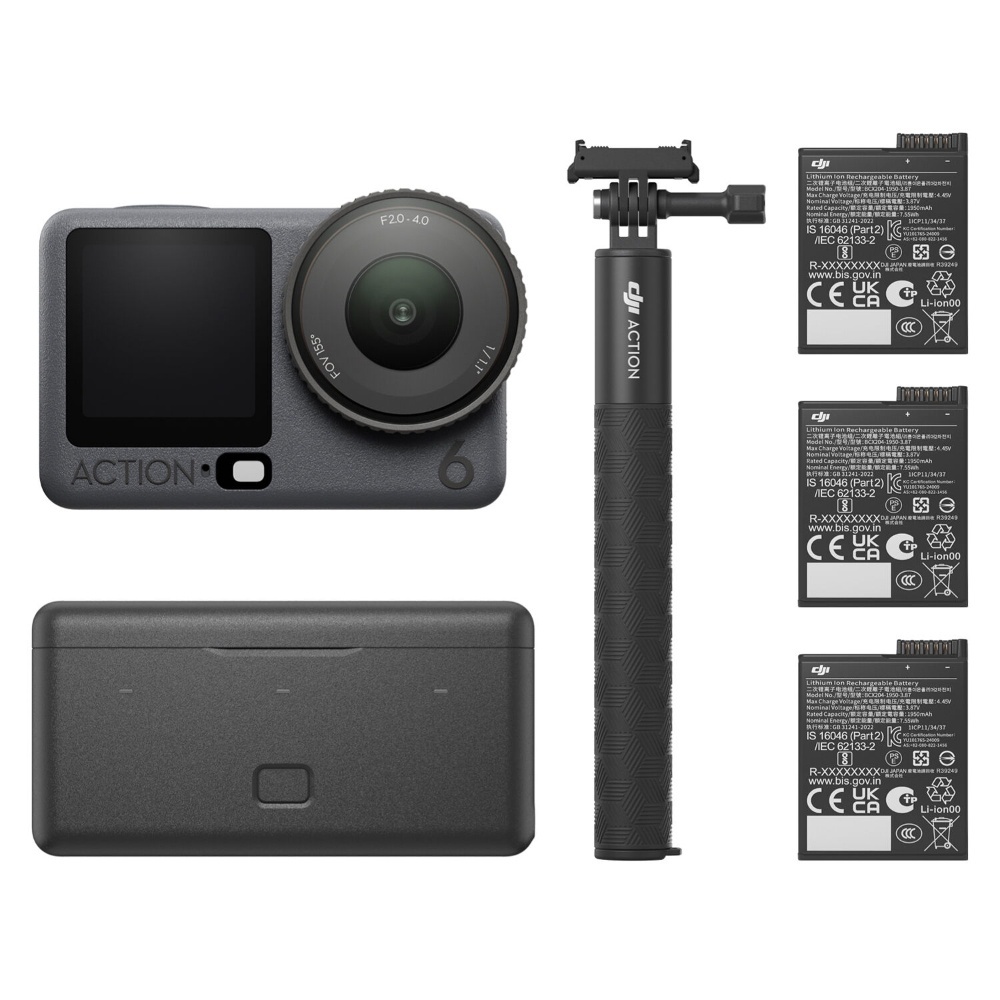 DJI Osmo Action 6 Adventure Combo, 4K120, Senzor 1/1.1