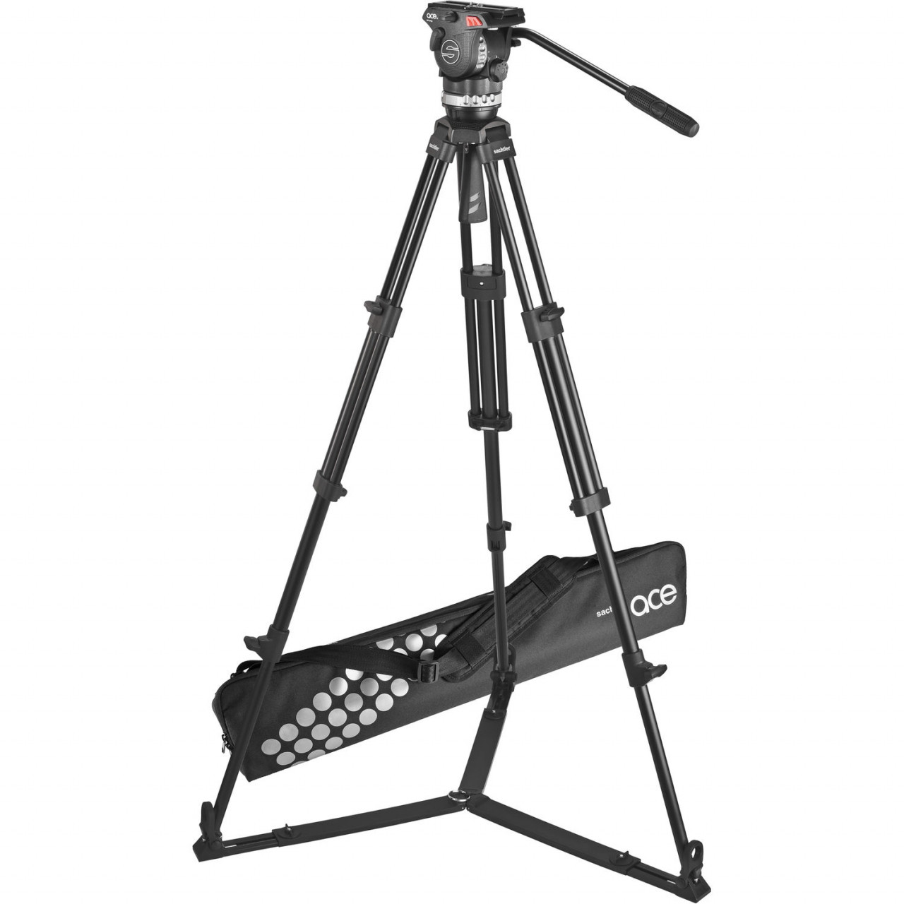 Sachtler System Ace M GS, cap fluid, trepied din aluminiu în