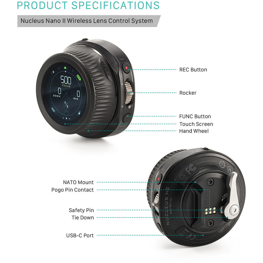 Tilta Nucleus Nano II, Sistem de control wireless pentru obiectiv