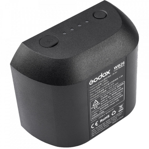 Acumulator Li-Ion Godox WB26 pentru Blit Godox AD600 Pro