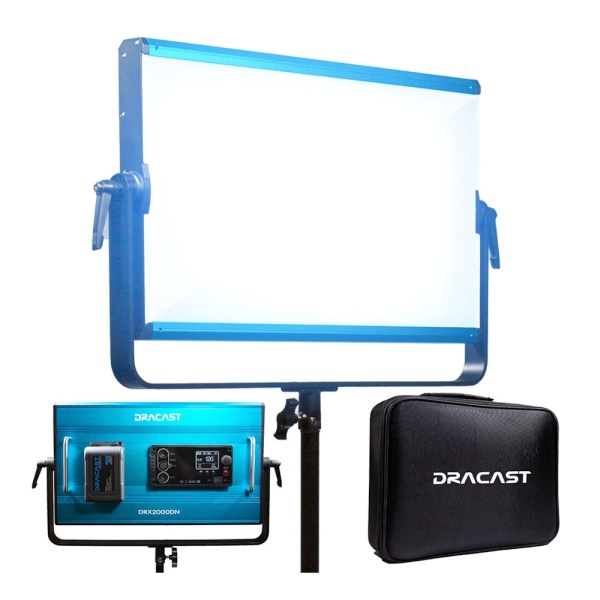 Dracast X Series LED2000, Panou LED Daylight, 51.3 x 31 cm, 120W