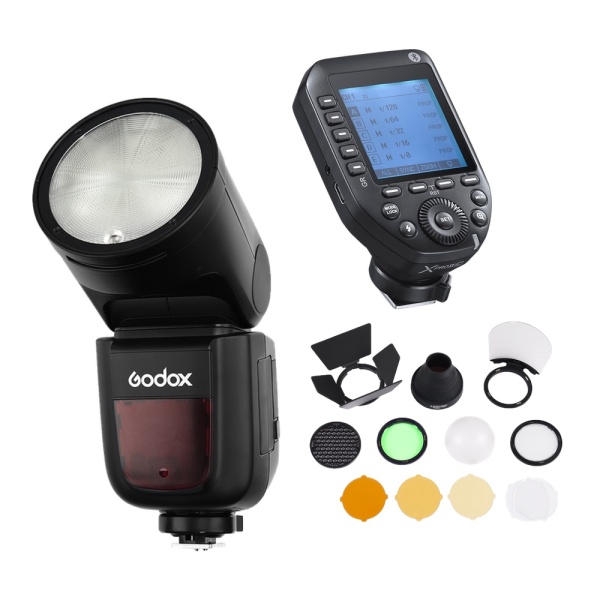 Kit Godox Speedlite V1 Canon X PRO II Trigger cu kit accesorii