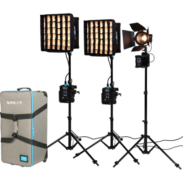 Kit Nanlite 3 Lampi LED: 2x PavoSlim 60B + Forza 60B II, 01-006 FORZA 60BII-3