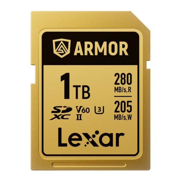 Lexar ARMOR GOLD 1TB, SDXC UHS-II, R280/W205, V60, U3, IP68 - Card de Memorie