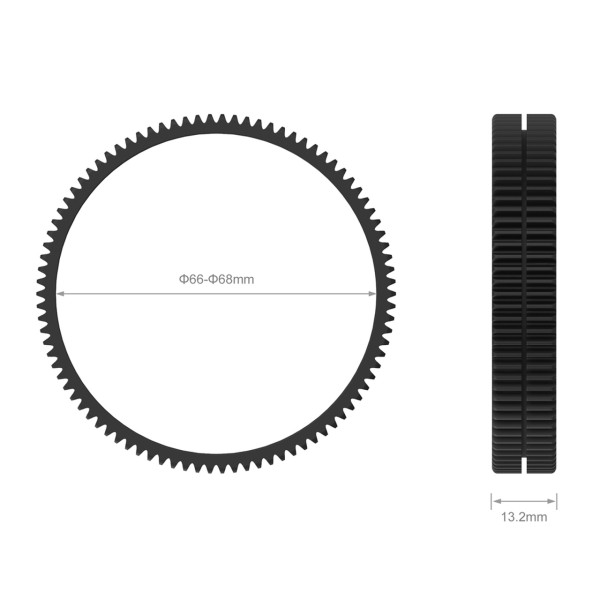 SmallRig 3292 Inel de Focalizare Fără Sudură Φ66-Φ68