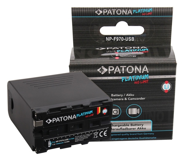 Acumulator replace PATONA Platinum NP-F970, tip SONY NP-F, 10500mAh