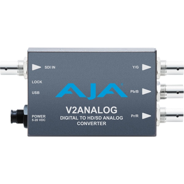 AJA V2Analog, Convertor HD/SD-SDI la analog, cu iesire component / composit