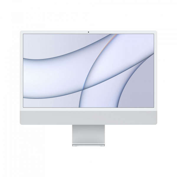 Apple iMac (2021) 24" Retina 4.5K, Apple M1, 8GB, SSD 256GB, 8-core GPU, macOS Big Sur, Silver, INT KB
