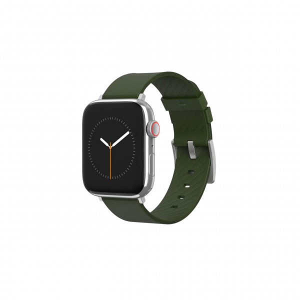 Curea Moment pentru Apple Watch 44-49mm, Piele, Olive