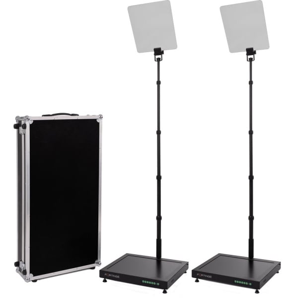 Fortinge PROC 15", Set Teleprompter prezidential de scena, HDMI/VGA/Composite