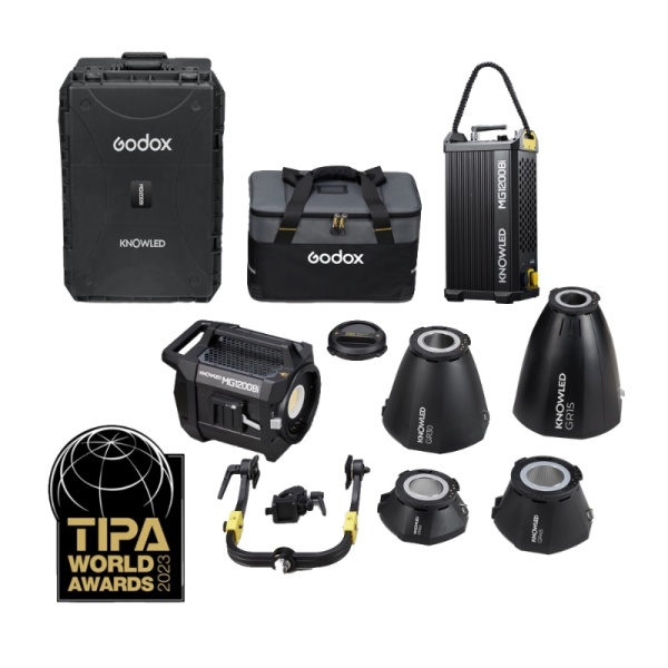 Godox Knowled MG1200Bi Kit Lampa LED Bi-Color cu 4 reflectoare si Hard Case