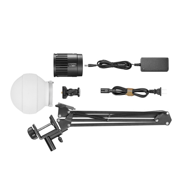Godox Litemons LC30Bi Kit lampa LED Bi-Color, 3200-6500K, cu accesorii