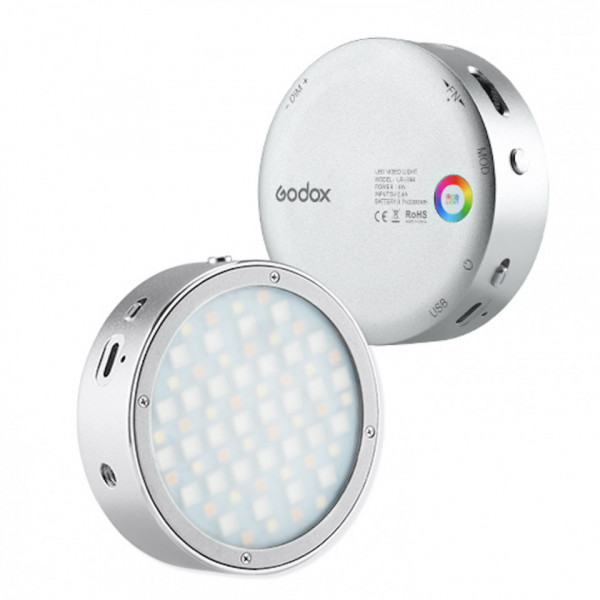 Godox R1 RGB Round Head LED, Argintiu