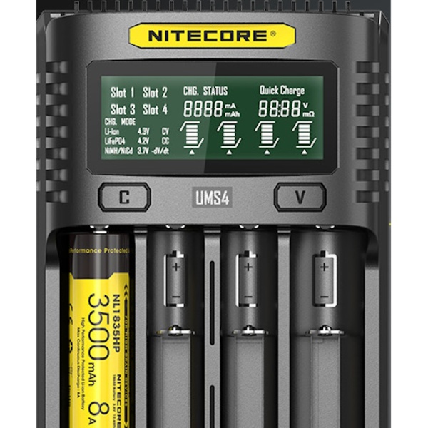 Incarcator acumulatori Nitecore UMS4, 4 canale