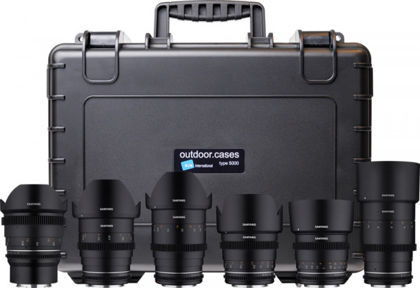 Kit 6 obiective video Samyang VDSLR MK2 Sony FE + Geanta