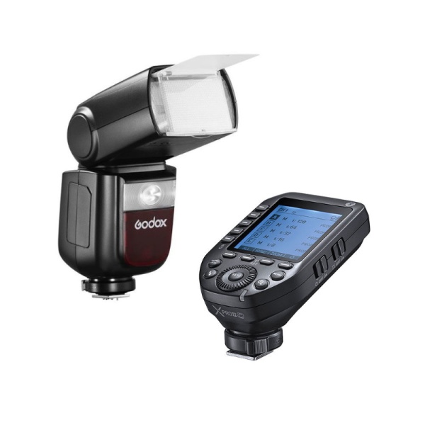 Kit blit Godox V860III pentru Canon, cu transmițator Godox X Pro II