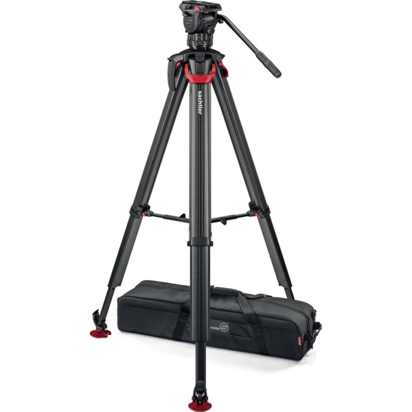 Kit trepied Sachtler Flowtech 75 MS Carbon cu Ace XL Mark II Fluid Head